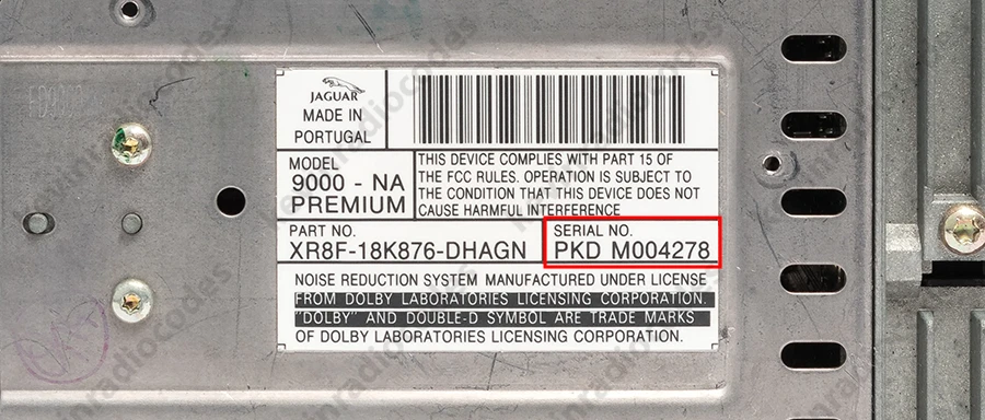 ✅JAGUAR RADIO CODICE DI SBLOCCO XF XJ XJ S XK S-TYPE X-TYPE PER TUTTI I MODELLI✅ - Immagine 3 di 4