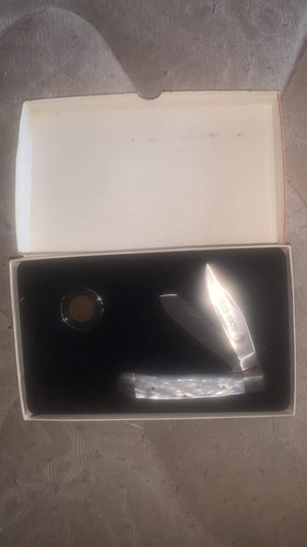 Rare Indian Head 2 Blade Knife and 1903 coin Cherokee Vintage - Picture 5 of 10
