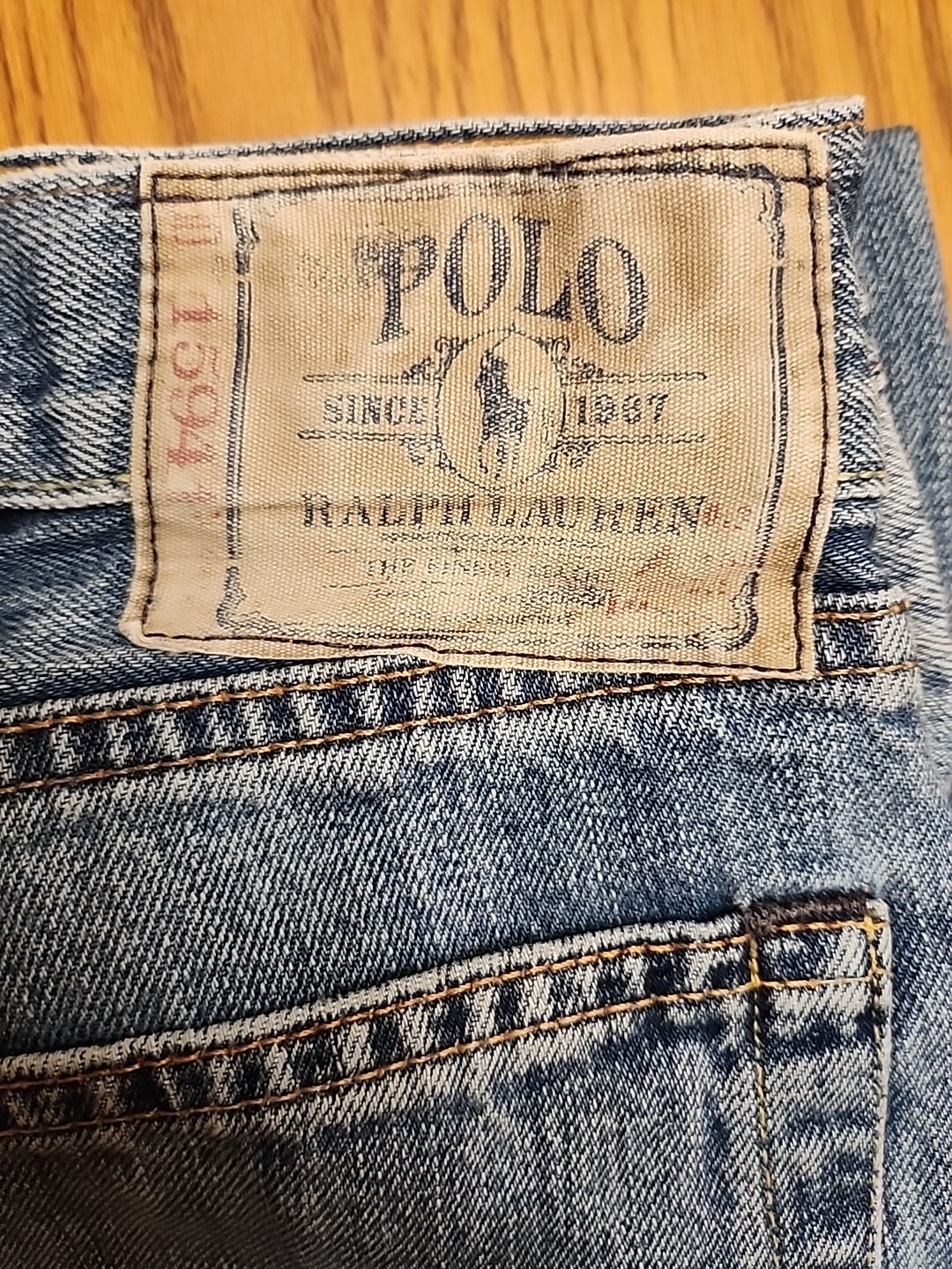 Polo Ralph Lauren Men's 40x32 Jeans RN 41381 Medium Wash Straight Leg
