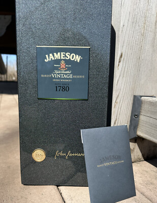Jameson Irish Whiskey rarest vintage reserve collectors CASE only!
