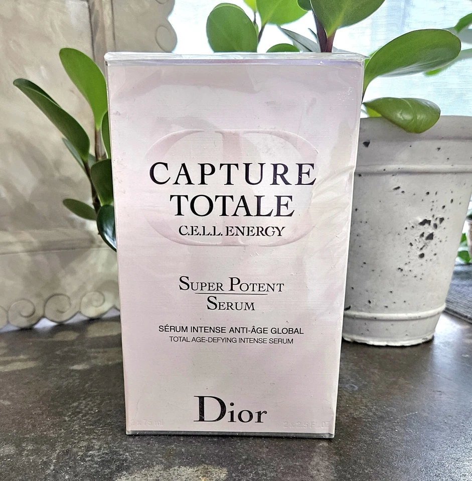 Dior Capture Totale C.E.L.L. Suero Energy Super Potent 2,5 oz x 2 ¡NUEVO EN CAJA! TTL 5 OZ Foto 3 de 4