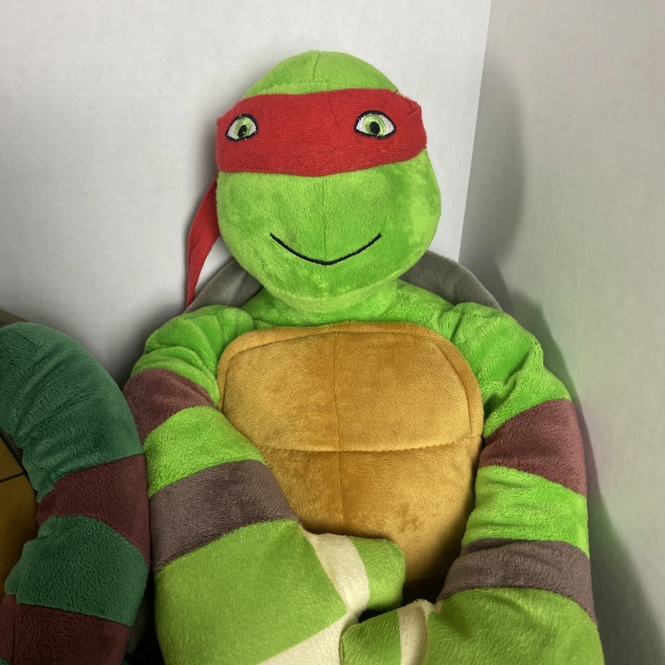 Juego de 3 muñecas de peluche grandes de 24" Nickelodeon Teenage Mutant Ninja Turtles Foto 4 de 4