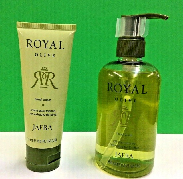 JAFRA Royal Olive Hand Wash 8.4 FL OZ & Hand Cream 2.7 FL OZ Set eBay