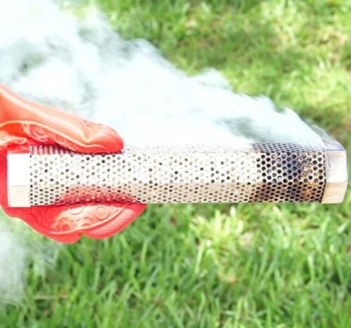 Premium Pellet Smoker Tube 12 Inches 5 Hours Of Billowing Smoke Hot Or Cold Smok - Picture 3 of 10