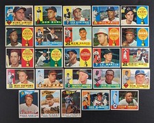 1960 Topps Baseball Starter Set 25 Cards