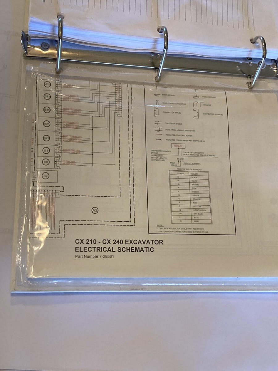 Case CX210 and CX240 Crawler Excavator Schematic Set | eBay