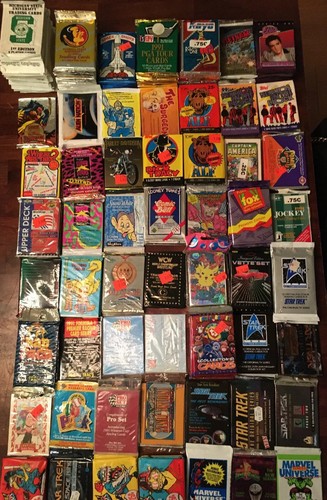 Vintage ungeöffnete Nicht-Sport Wachs Packs 7er-Pack Menge NEU MIX Aufkleber UNGERADE KUGELWACHS - Bild 10 von 14
