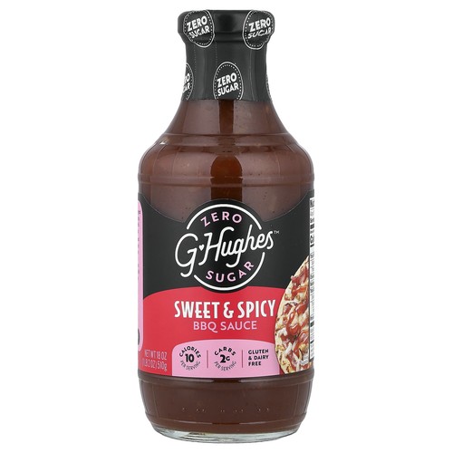 Zero Sugar BBQ Sauce, Sweet & Spicy, 18 oz (510 g)