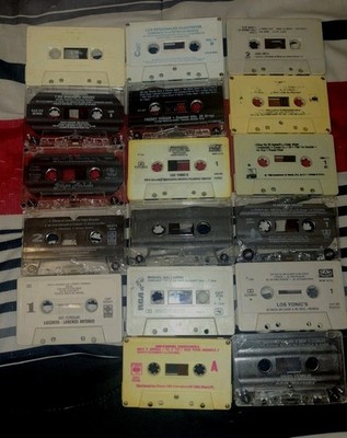 Lot Of Cassettes Los Bukis, Los Yonic's, Pepe Aguilar, Grupo Vennus