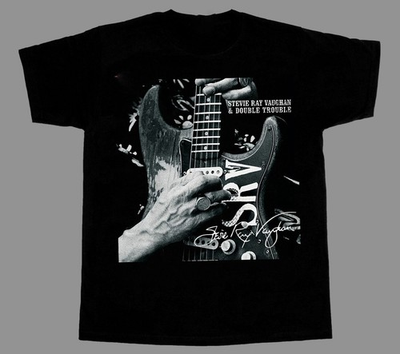 #ad Stevie Ray Vaughan amp; Double Trouble Black Unisex T shirt S 5XL Q3321 $19.98