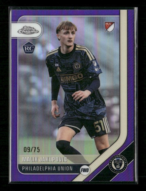 2026 Topps Chrome MLS Malik Jakupovic RC True Purple #/75 #31
