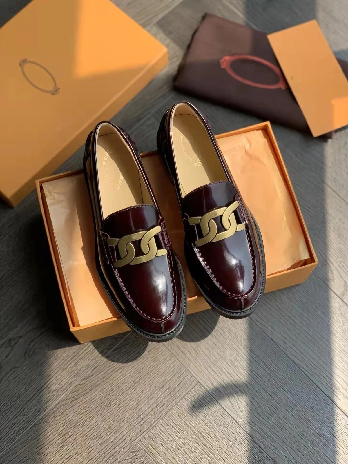 TOD’S Scarpe mocassini Tod's donna pelle punta tonda piatta bocca bassa