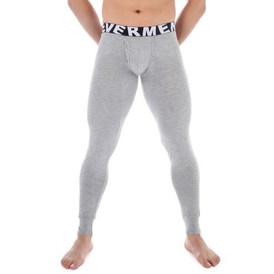 Herren Lange Unterhose Long Johns Thermo Unterwäsche Leggings Hosen Modal DE