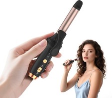 Cordless Curling Iron Hair Curler: Mini USB Rechargeable 4000 mAh 3 Temp Setting