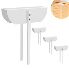 Metal Bifold Door Lock, Closet Protection Child and 4PC, White