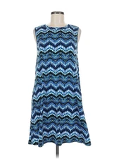 AB Studio Women Blue Casual Dress M