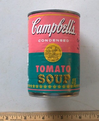 Andy Warhol Campbell's Soup can opened from bottom (empty) Target exclusive