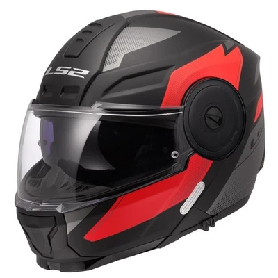 LS2 FF902 Scope II casco Duria negro rojo - Imagen 1 de 4