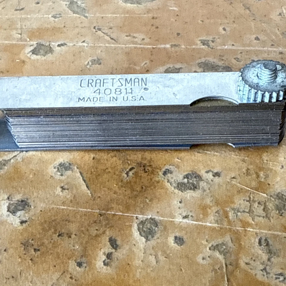 Craftsman 40811 40804 Steel Brass Thickness Feeler Gauge Set - Image 2 of 4