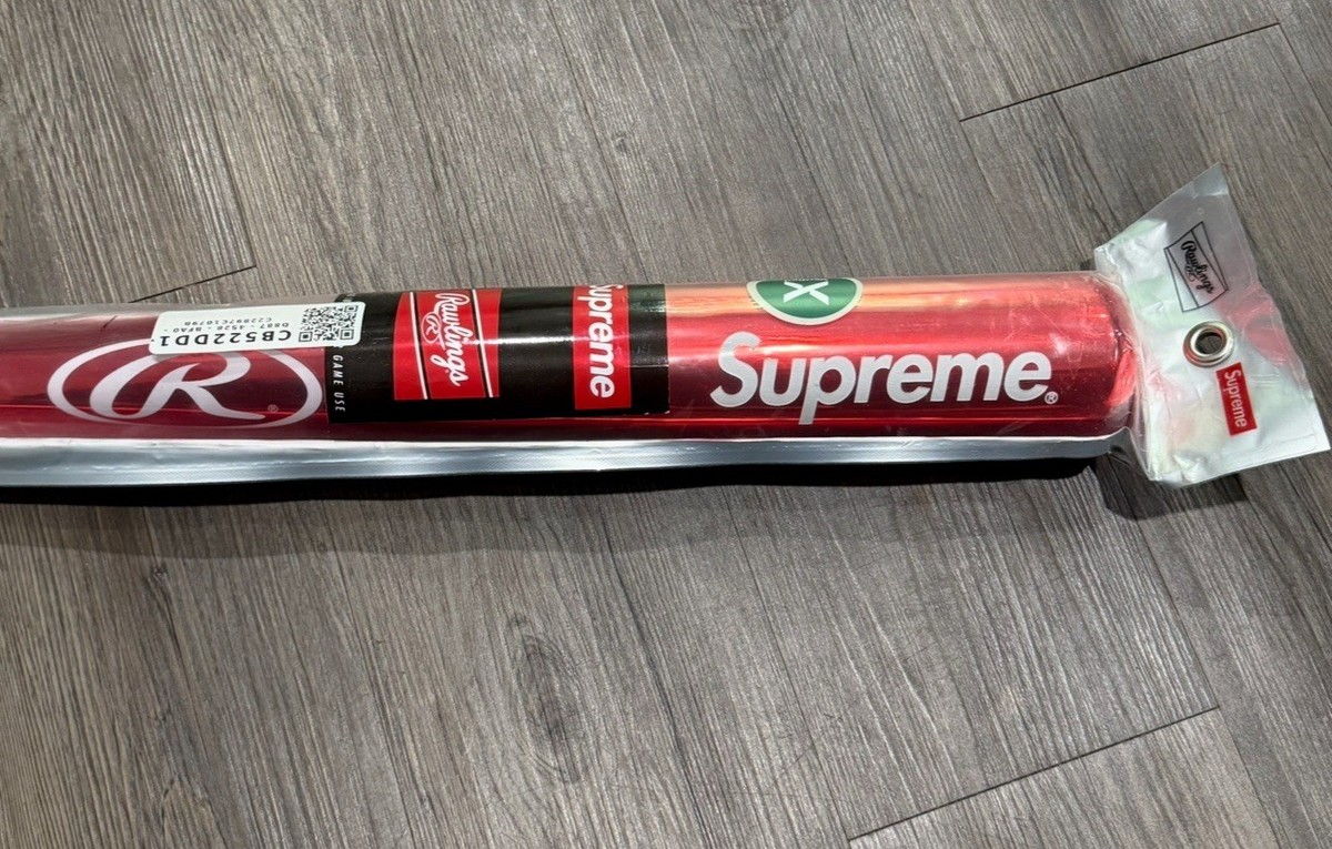 バット Supreme - supreme chrome Maple Wood Baseball Bat Supreme Rawlings Chrome Maple Wood Baseball Bat (SS21) - $248