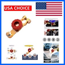 Top Post Battery Disconnect Switch 12V 125A Heavy Duty Brass Marine Car Truck...