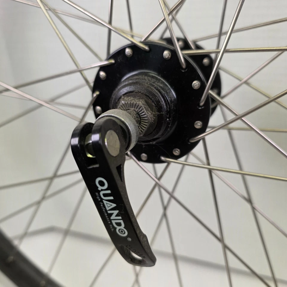 Juego de ruedas con llantas Alex Super E 6061H-T6 406x22 carga ancha hueca eje 14 mm Foto 4 de 4