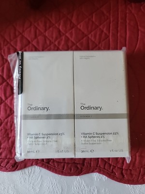 THE ORDINARY VITAMIN C SUSPENSION 23% + HA SPHERES 2% 1 OZ LOT OF 2