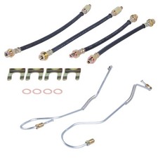 Brake Hose Kit Hard Lines For Chevrolet Corvette 4 Wheel Disc Brakes 1965-1982