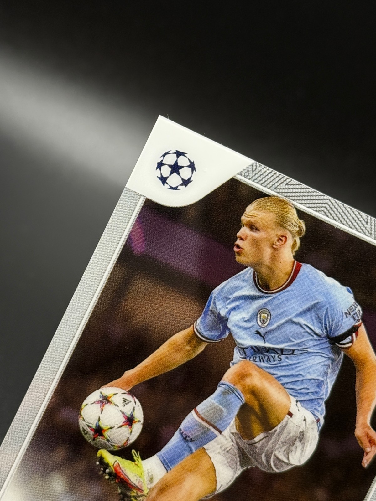 Erling Haaland 2022-23 Topps Chrome UEFA CC #99 Manchester City NM-MT view 3