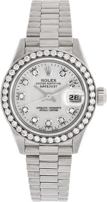 Rolex Datejust ''Ladies President'' 69179 18k White Gold Mother Of Pearl dial 26mm