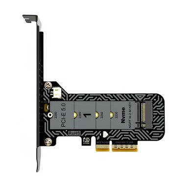 Full Speed PCIe 5.0 x4 to M.2 NVMe Adapter Card SSD PCI-E5.0 Expansion Card