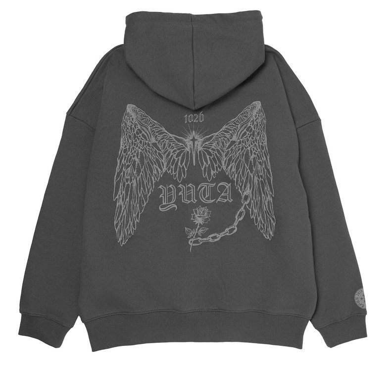 ユウタYUTA PERSONA ジップアップパーカー GRAY Ver YUTA Persona 2025 Live Tour Hoodie Zip-Up Gray Free Size Cotton