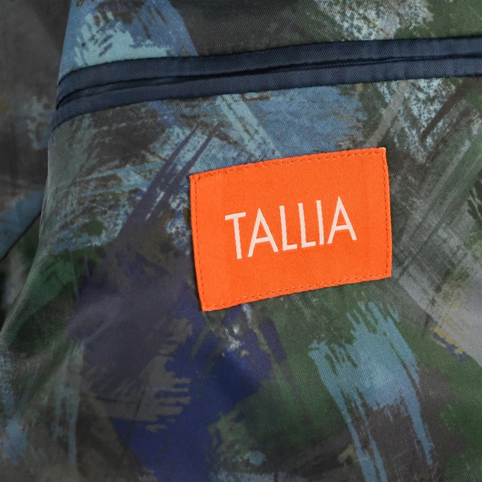 Blazer Traje Chaqueta Abrigo Deportivo Tallia 42L Azul Lana Guinga Lino Para Hombre Foto 4 de 4