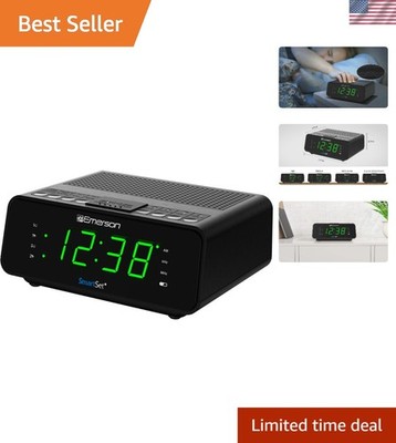 Alarm Clock Radio with LED Display AM FM Radio Sleep Timer Snooze Brightness