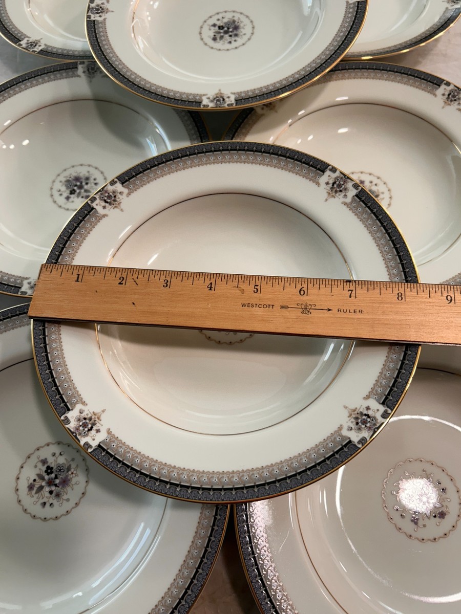 11 Mikasa Grande Ivory Tropez Rim Soup Bowls Floral: LOVELY! | eBay