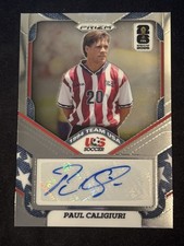 Panini Prizm FIFA World Cup Paul Caligiuri United States Auto 1994 USA #94-6