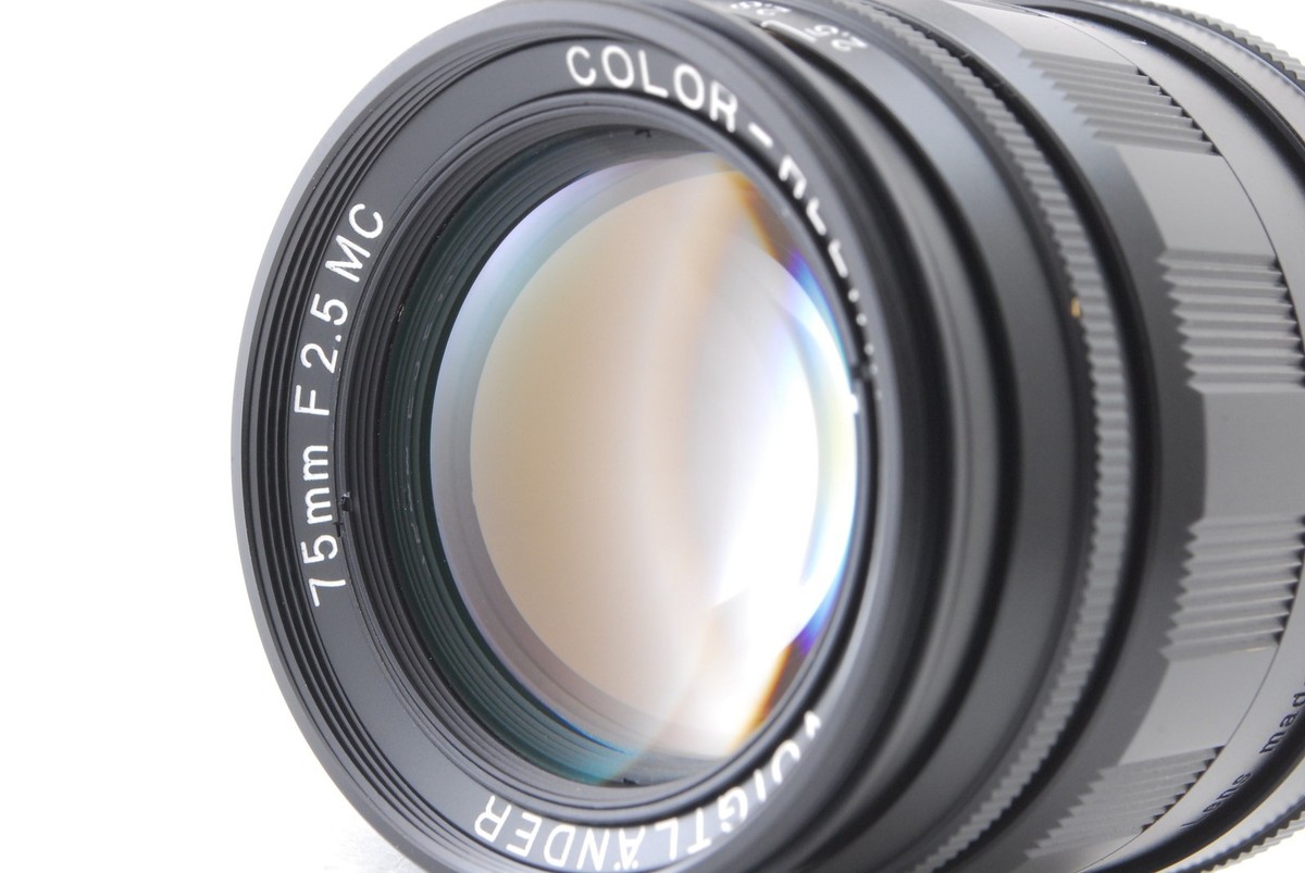C Normal] Voigtlander COLOR-HELIAR 75mm f/2.5 MC Black Lens for