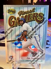 1996 Joe Carter Topps Finest Gamers Silver #143 Toronto Blue Jays
