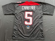 MICHAEL CRABTREE SIGNED RED AND BLACK JERSEY Texas Tech Raiders XL BAS