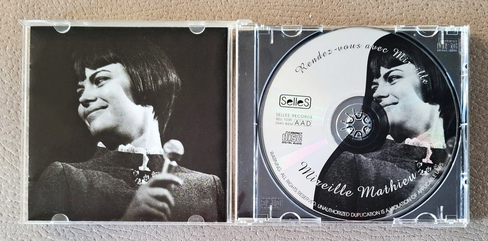 MIREILLE MATHIEU Rare SELLES CD ''RENDEZ-VOUS AVEC..." Unique Cover Rares Songs! - Imagem 4 de 4