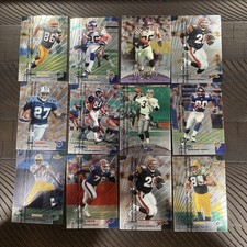 1999 Topps Finest Football Lot Shannon Sharpe, Cris Carter, Hall Of Fame 12 Card