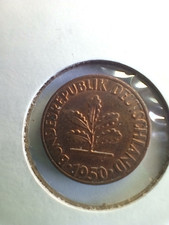 1950 D Germany 1 Pfennig Uncirculated {88-252}