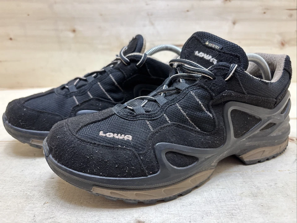 LOWA GORGON GTX DAMEN WANDERSCHUHE TREKKINGSCHUHE HIKING Gr:39 UK:5,5 SCHWARZ
