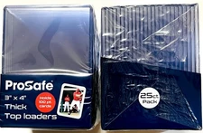 100 Card Holders Trading Sports Top Loaders Thick 100pt Protectors, Regular 3x4
