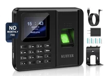 Kuiiyer Ku067 Time Clock Biometric Records Employee Attendance Machine