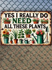 Vintage Wooden Garden Sign – Funny Plant Wall Art Decor Indoor Outdoor UK 🇬🇧