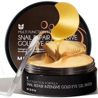Under Eye Patches for Puffy Eyes & Dark Circles, 24K Gold & Snail Mucin, 60 P...