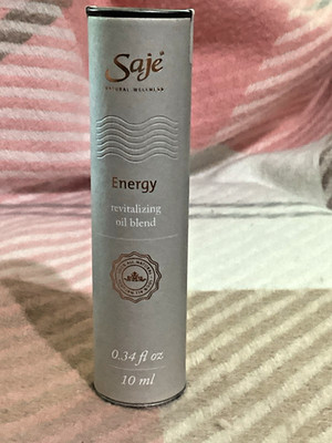 Saje Natural Wellness Energy Revitalize Oil Blend .34 Fl Oz 10 Ml