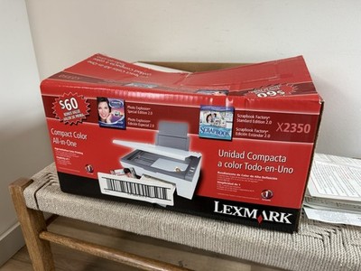 Vintage Lexmark Printer/Scanner w/ Cord & Box | Model X2350 NEW!