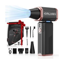 Electric Air Duster, 300000RPM High-Speed Cordless Blower for Barbe... Fast Ship